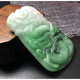 Mặt Cẩm Thạch chạm Rồng xanh lí