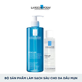 Bộ sản phẩm làm sạch sâu cho da dầu mụn La Roche-Posay Effaclar