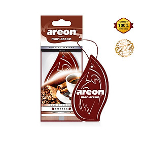 Lá thơm treo xe ô tô hương Cafe - Areon Coffee  DỊU NHẸ - TỈNH TÁO -SẢNG KHOÁI