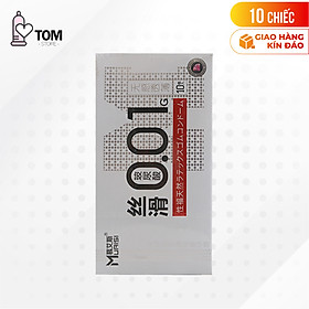 [Hộp 10 cái] Bao cao su Muaisi 0.01 Trắng - Siêu mỏng 0.01mm