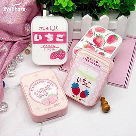 Mua Set hộp đựng kính áp tròng kèm gương và que họa tiết xinh xắn