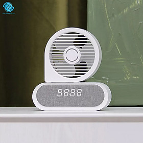 Mua Đế sạc không dầy tích hợp đồng hồ  quạt không dây Xiaomi HL Yue life tích hợp 3 trong 1 - hàng chính hãng