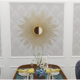 Tranh Sắt Treo Tường Nghệ Thuật, Gương Decor Trang Trí 100cm - Tranh Treo Tường Cao Cấp Nhập Khẩu Loại 1