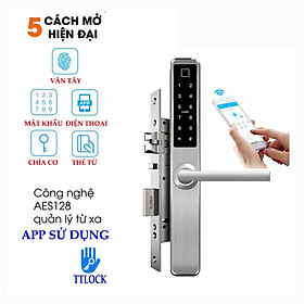 APP TIẾNG VIỆT Khóa cửa nhôm thông minh dùng TUYA/TTLOCK - Phù hợp cửa nhôm và cửa gỗ - BH 12 tháng (tùy chọn)