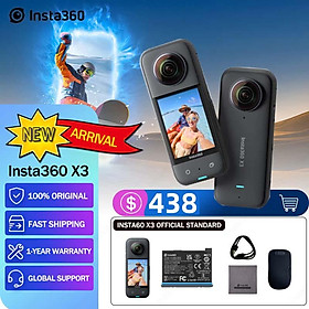 Insta360 X3 - Camera hành động 360 độ chống nước với cảm biến 1/2