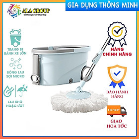 Mua HOẢ TỐC - Bộ đồ vật dùng để lau nhà thông thái xoay 360 độ SAMONO - SCM012 All in One - hàng thật - Ala Group