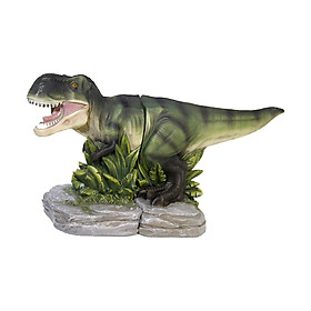 Dinosaur Statue Bookend Figurine Animal Sculpture for Shelf Living Room