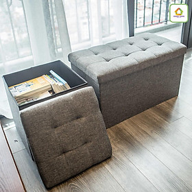 Mua Ghế Hộp Đựng Đồ Đa Năng  Thùng Đựng Đồ Kiêm Ghế Ngồi - chất liệu khung gỗ nhân tạo Chịu Lực 150kg made in Việt Nam