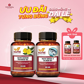 Bộ Sản Phẩm Bổ Sung Nội Tiết Tố Nữ: Nutri Evening Primrose Oil & Omega 3 - 60 Viên