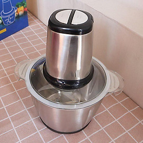 Máy Xay Thịt Inox 304 2L Siêu Mạnh Mẽ Sang Trọng, Xay Tất Tần Tận Nghiền Nát Mọi Thứ - Hàng Chất Lượng