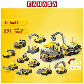 Đồ Chơi Lắp Ráp Xe Công Trình Siêu Hạng - Engineering Construction - Toys&Joys 9116 (291 Mảnh Ghép)