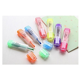 Bộ 7 bút dạ quang, bút Highlight, bút ghi nhớ sắc màu cho học sinh, sinh viên