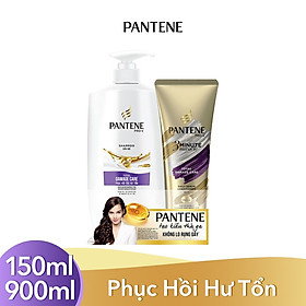 Bộ Đôi Pantene Phục Hồi Hư Tổn Dầu Gội 900ml + Kem Xả 150ml