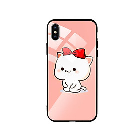 Ốp Lưng Kính Cường Lực cho điện thoại Iphone X / Xs - Cute