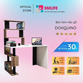 Mua Bàn vi tính liền giá sách thiết kế nhỏ gọn SMLIFE Donquino