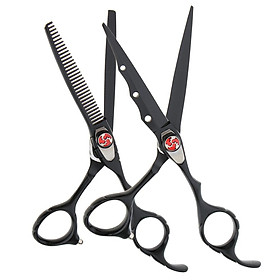 Professional Barber Scissor Hair Cutting Set - 6.7'' Straight Edge Hair Scissor