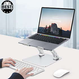 Mua Giá Đỡ Laptop  Máy Tính  iPad  Macbook Hợp Kim Nhôm Cao Cấp. Hỗ Trợ Tản Nhiệt Chống Mỏi Cổ  Vai  Gáy - Hàng Chính Hãng Besti