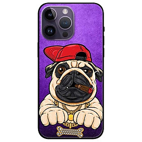 Ốp lưng dành cho Iphone 14 - Iphone 14 Plus - Iphone 14 Pro - Iphone 14 Pro Max - Pulldog Hiphop Nền Tím