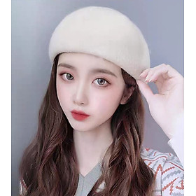 Nón bere mũ beret nữ len thời trang Hàn Quốc dona21120701