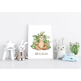 Tranh treo tường | Tranh cho bé-Sloth Printable Wall Art, Nursery Print, Baby Sloth Wall Art 28 , tranh canvas giá rẻ