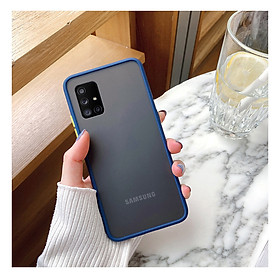 Ốp lưng trong nhám viền màu chống sốc cho SamSung Galaxy A51