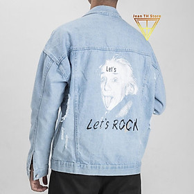 Áo khoác jean nam enis tein, áo khoác nam cá tính