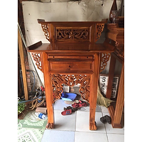 Mua Bàn thờ 2 tầng gỗ tràm 88cm x 1m34