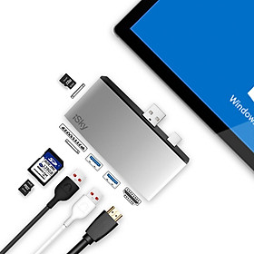 Adapter Chuyển Cổng USB 3.0/Mini DP Sang 2USB/HDMI/SD/TF Cho Microsoft Surface Pro 5 iSky