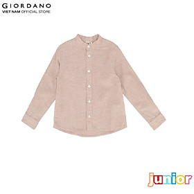 Áo Sơ Mi Tay Dài Trẻ Em Linen Shirt Giordano 03043216