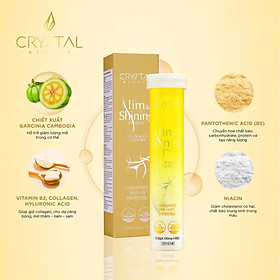 Viên Sủi Cải Thiện Cân Nặng Trắng Da Crystal Slim Shining Cao Cấp Hàn Quốc