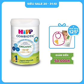 Sữa bột công thức HiPP 1 Organic Combiotic 800g