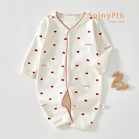 Bộ body cho bé sơ sinh 0-2 tuổi dài tay cotton mềm mại nhiều màu cực xinh cho bé trai bé gái mùa thu đông