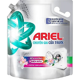 Mua 1 Thùng Nước Giặt Ariel Chuyên Gia Cửa Trước Bền Hương + Bền Màu Hương Sen Và Nhài Túi 3Kg (4 Túi)