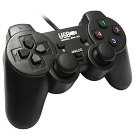 Mua ay cầm chơi game cho PC/Laptop cổng USB đen (có gạt Analog và có rung)