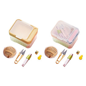 2 Sewing  with Box Two Layer Drawer Essential Basic