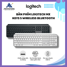 Bàn phím Logitech MX Keys S Wireless Bluetooth - Hàng Chính Hãng - Bảo Hành 12 Tháng