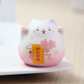 Bộ Mèo May Mắn Cầu Phúc Khí Để Ô Tô, Trang Trí, Quà Tặng_ Hàng Chính Hãng