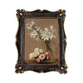 Retro Style Photo Frame 7in Tabletop Hanging Picture Display Holder Desktop Picture Frame for Bedroom Living Room Wall Hanging Decor