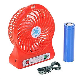 Mua Quạt mini tích điện pin sạc để bàn 3 tốc độ gió siêu mát