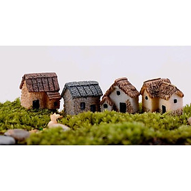 Tiểu cảnh - Nhà Nông Thôn Bằng Nhựa, Làm Tiểu Cảnh - trang trí terrarium /  decord mô hình quà tặng trang trí