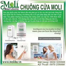 Mua CHUÔNG CỬA KHÔNG DÂY CAO CẤP DB8 - HÀNG CHÍNH HÃNG