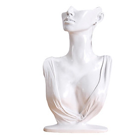 Resin Necklace Earring Display Mannequin for Women Stable