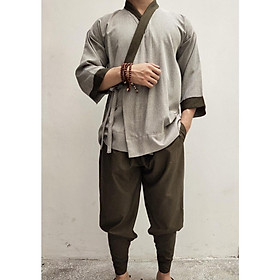 Set đồ lam đi chùa cao cấp ss2