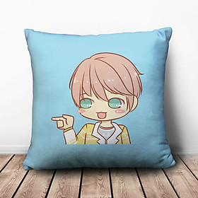 Gối Ôm Vuông Cậu Bé Tóc Hồng GVCP314 (36 x 36 cm)