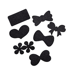 Set 10 Miếng Dán Tóc Màu Đen Giữ Tóc Cố Định Chặn Tóc Con Thời Trang Phong Cách Hàn Quốc Và Nhật Bản