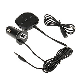 BC20 Bluetooth Handsfree Car Kit Supports 3.5mm AUX 5V/2.1A Device Charging