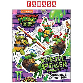 Sách ngoại văn: Teenage Mutant Ninja Turtles Mutant Mayhem - Turtle Power - Colouring Book & Activity Book