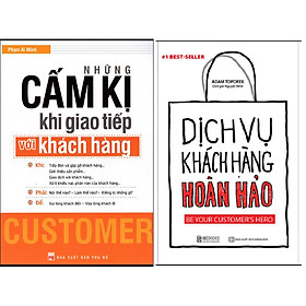 Hình ảnh Combo Dịch Vụ Chăm Sóc Khách Hàng Hoàn Hảo+Những Cấm Kị Khi Giao Tiếp Với Khách Hàng.Minhhabooks