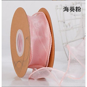Ruy băng voan viền sóng bản 4cm dài 10m trang trí bánh kem - bó hoa - gói quà tặng lưu niệm handmade