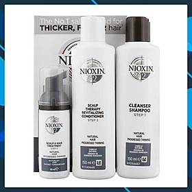 Bộ dầu gội xả Nioxin 2 Natural Hair Progressed Thinning Travel Kit Cho tóc tự nhiên có dấu hiệu thưa rụng Mỹ 150ml